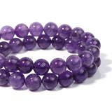 6mm Amethyst Smooth Round Beads