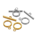 Premium Silver or 18k Gold PVD Toggle Clasps