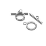 Premium Silver or 18k Gold PVD Toggle Clasps
