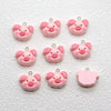 Pink Pig Resin Charms