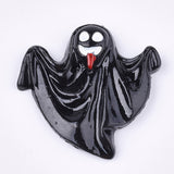 Halloween Black Ghost  Flatback Cabochons