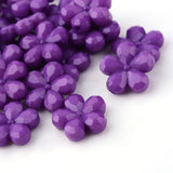 Opaque Acrylic Flower Beads, Pack of 10