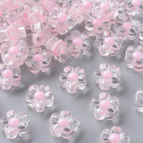 Acrylic Flower Chunky Beads - Pack of 10