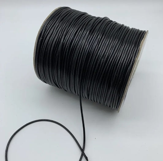 Black Waxed Cord 1.5mm