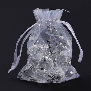 Snowflake Organza Gift Bags
