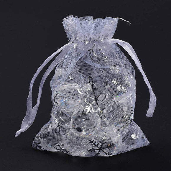 Snowflake Organza Gift Bags