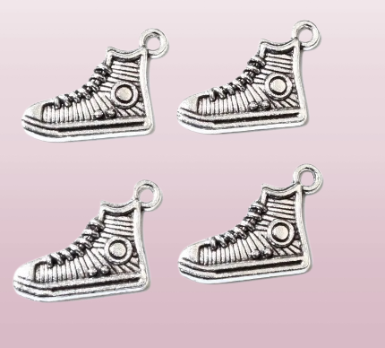 Silver Converse Trainer Charms