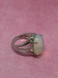Handmade Silver Oval Opalite Ring