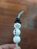 Beaded Wooden Snowmen Kit