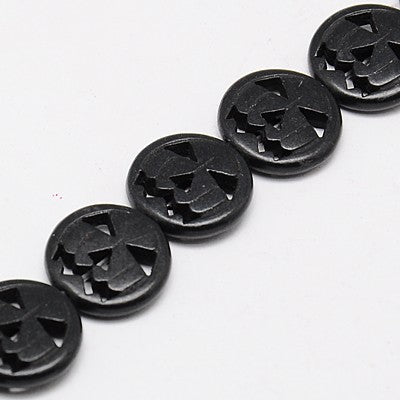 Halloween Pumpkin Beads 15mm