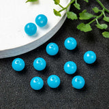 8mm Fluorescent Blue Acrylic Beads