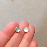 Grade A 6mm Blue Chalcedony ( Natural ) Cabochons