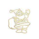 Large Gold Alloy Santa