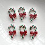 Christmas Resin Candy Cane Flatback