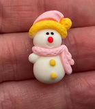 Christmas Snowmen Resin Flatbacks