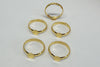 9ct Gold Plated 8mm Ring Pad