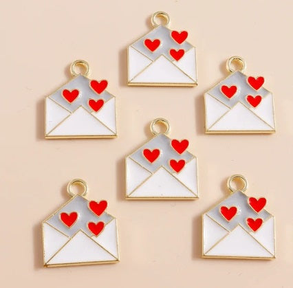 Gold Plated Love Letter Charms