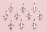 Silver Aeroplane Charm