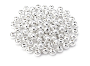 Gold Plated or Silver Plated 4mm Ball Spacer Beads