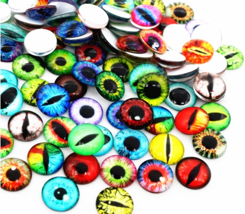 Eye Cabochons, Size 10mm, Sold in Pairs Ref 10-7