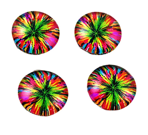 12mm 'Swirl Blast' Glass Cabochon