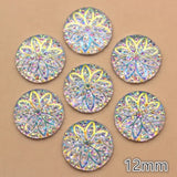 Selection of 12mm Resin Iridescent Cabochons