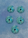 Dandelion Wishes Glass 12mm Cabochons