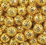 Gold Plated 12mm Filigree Beads