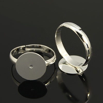 silver 12mm ring pad