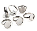 Stainless Steel Cabochon Ring 8mm