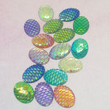 Oval Scale Resin Cabochons 18 x 13mm