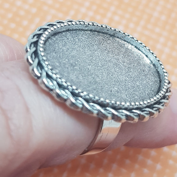 oval cabochon ring blank