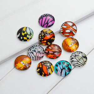 20mm Glass Wing Cabochons