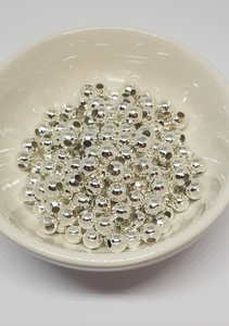 6mm silver ball beads