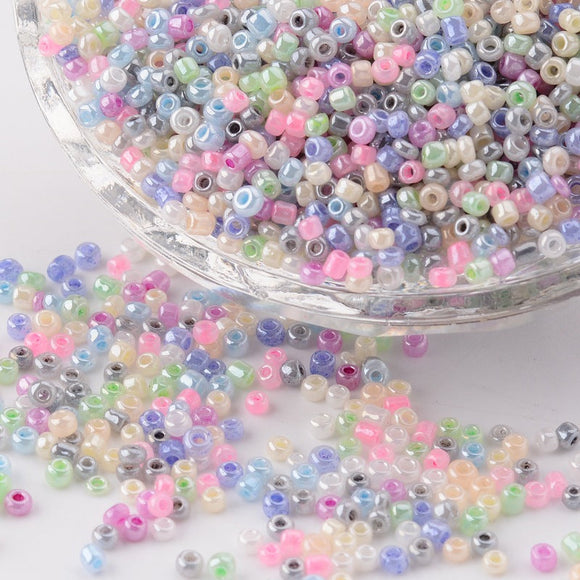 Pastel Seed Beads, 3mm