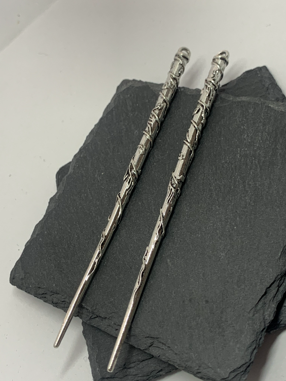 large silver wand