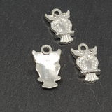 Sterling Silver Plated Owl Charms