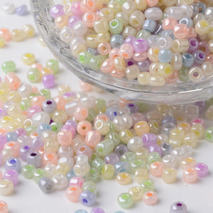 Pastel Seed Beads, 4mm