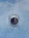 Amethyst Ring, Gemstone Ring, Cabochon Ring, Calming Ring, Healing Ring, Anxiety Ring,