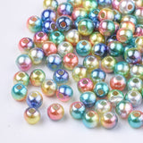 6mm Acrylic Gradient Mermaid Pearl Beads