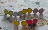 10mm or 12mm Bright Colour Glass Cabochons