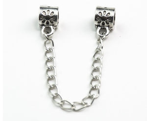 European Silver Plated Safety Chain