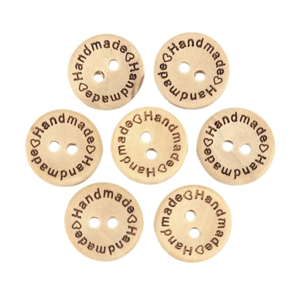 15mm Wooden Handmade Sewing Buttons