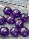 purple swirl 12mm cabochons