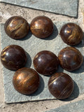 brown swirl 12mm cabochons
