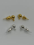 5mm Silver or Gold Ball Ring Ear Studs