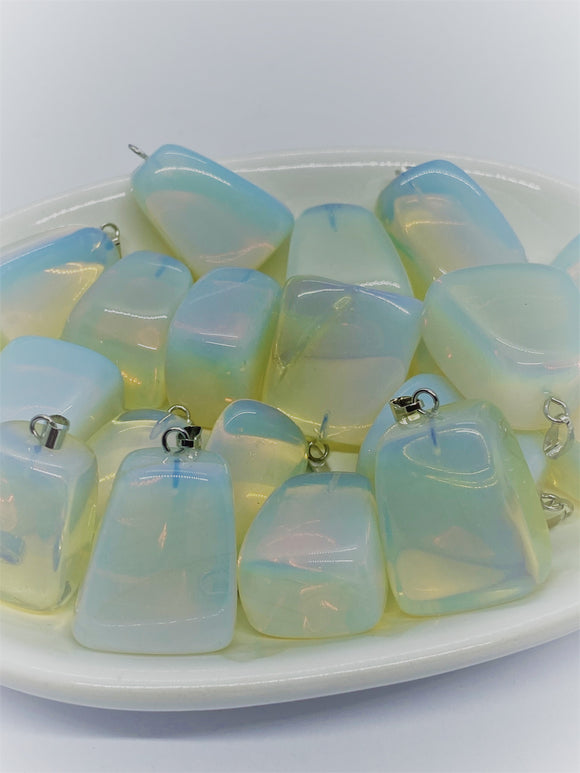 Polished Opalite Gemstone Pendants