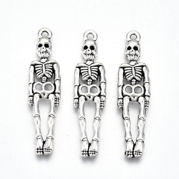Silver Skeleton Charms