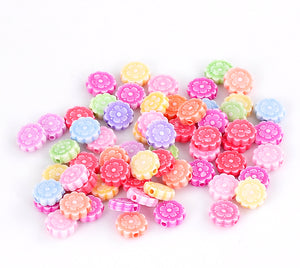 Acrylic Flower Beads Size 10mm