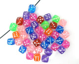 8mm Square Dice Acrylic Beads